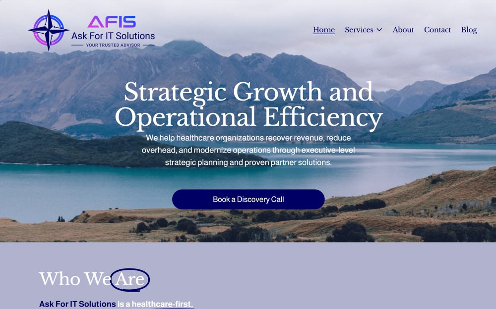 Ask For IT Solutions website