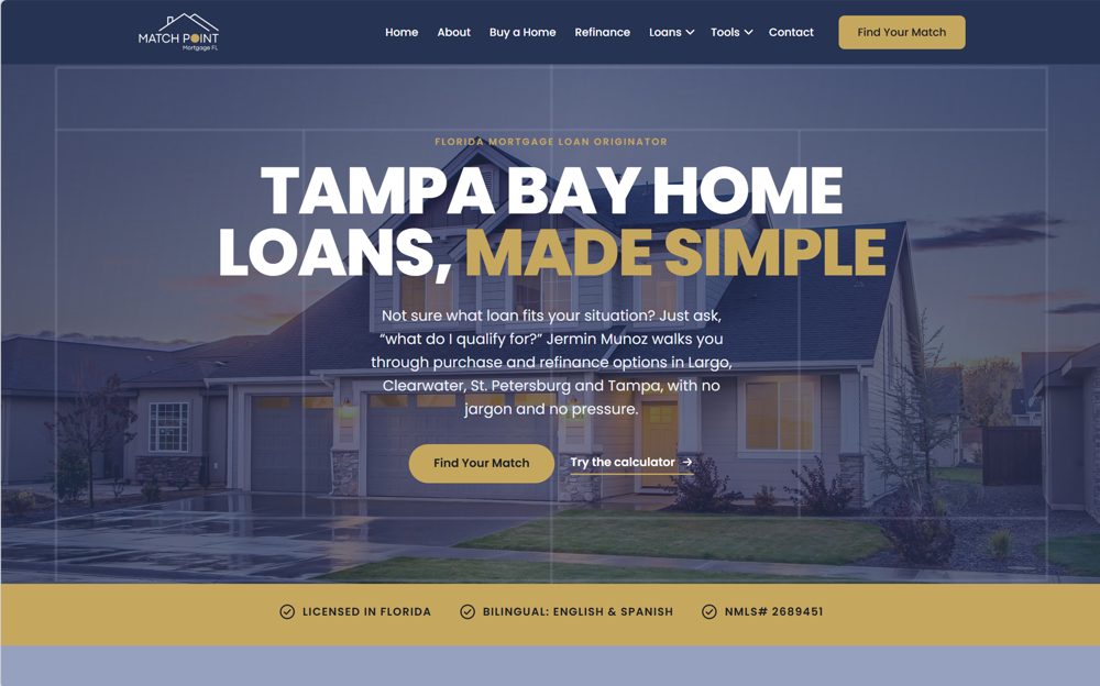 Match Point Mortgage website